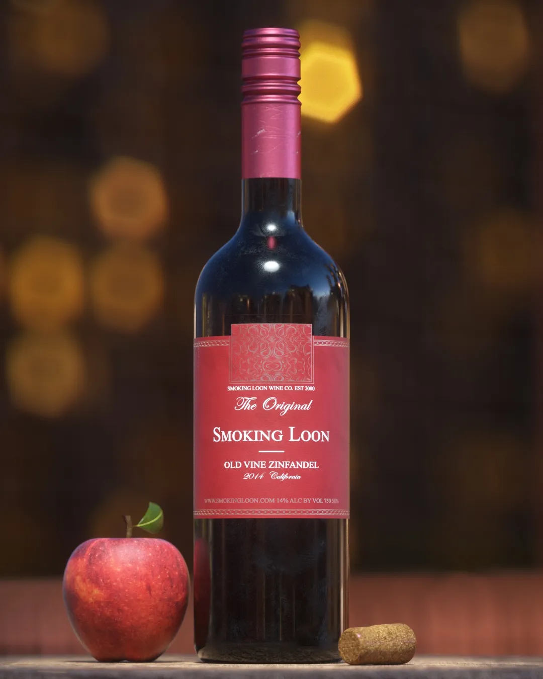 Wine Product Render
