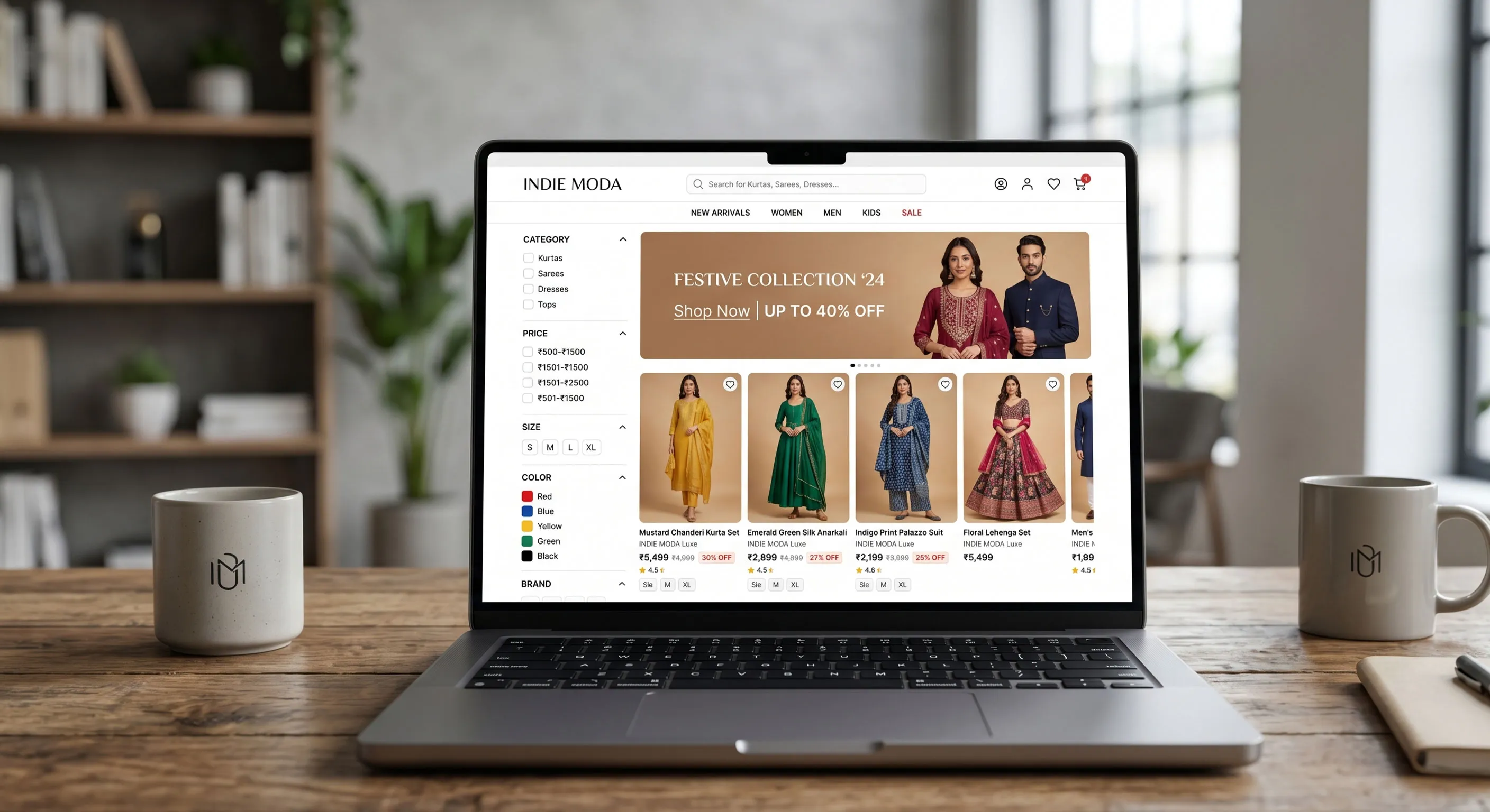 Indian Dresses E-Commerce Website